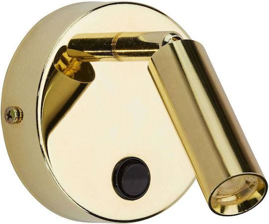 TK Lighting Enzo Einzel Spot mit Fassung G9 in Gold Farbe