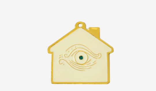 Faitakis Pack Metallic Pendant Motif for Jewelry in Shape Eye 5.8x5.8cm.