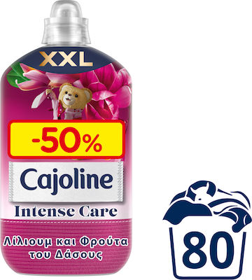 Cajoline Condensed Fabric Softener Intense Care Λίλιουμ και Φρούτα του Δάσους 80 Measuring Cups