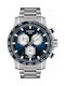 Tissot Supersport Ανδρικό Ρολόι 45mm Χρονογράφος Μπαταρίας με Ασημί Μεταλλικό Μπρασελέ