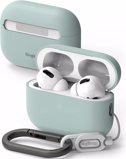 Ringke Silicone Hülle Silikon mit Haken Seafoam für Apple AirPods Pro 2