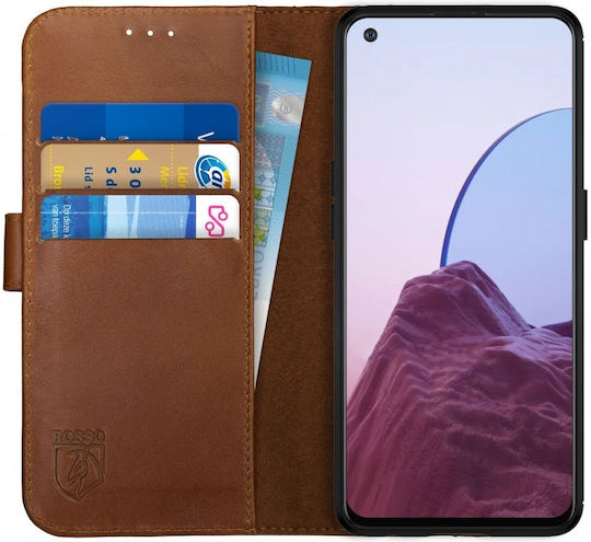 Rosso Deluxe Wallet Δερμάτινο Καφέ (Oneplus Nord N20 5G)