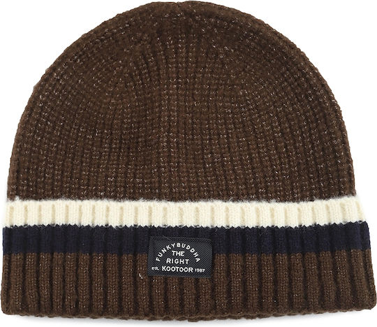 Beanie Unisex Beanie with Rib Knit Dark Oiive Melange