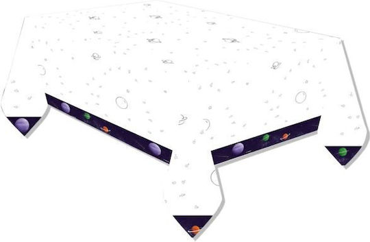 Amscan Space Party Party Tablecover Paper 180x120cm White 9914668