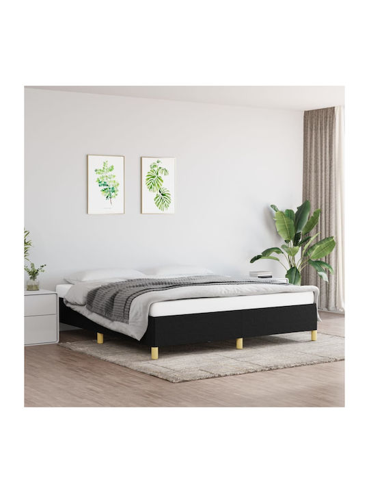 Double Bed Mattress Topper Upholstered with Fab...