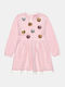 Alouette Kids Dress Long Sleeve Pink