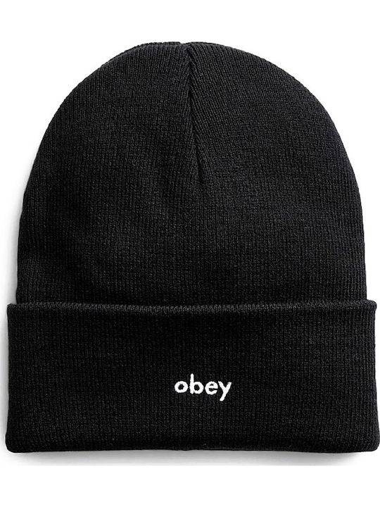 Karma Beanie Masculin Căciulă Tricotat în culoarea Negru