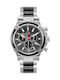 GC Watches Cablesport Ανδρικό Ρολόι 45mm Χρονογράφος Μπαταρίας με Μαύρο Μεταλλικό Μπρασελέ