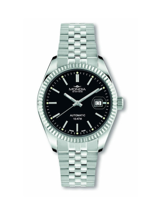 Mondia Icon Battery Watch with Metal Bracelet Silver MS 212 SS