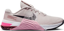 Nike Metcon 8 Femei Pantofi sport Crossfit Abia Trandafir / Roz Roz Rise / Canyon Rust / Cave Purple