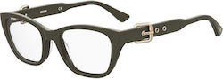 Moschino Women's Acetate Prescription Eyeglass Frames Green MOS608 TBO