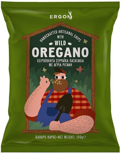 Ergon Chipsuri Handcrafted Artisanal Serrai cu Gust de Oregano 100gr