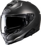 HJC i71 Semi Flat Titanium Motorradhelm Volles ...