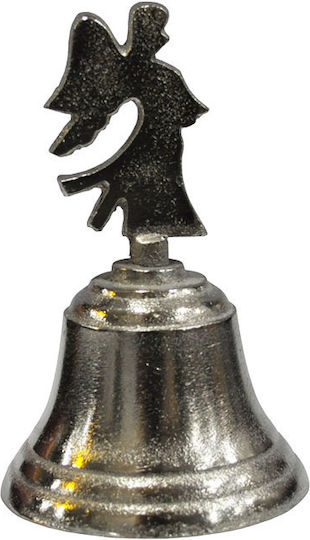 Espiel Weihnachtliche Metallisch Figur Glocke Silber Glocke Silber Länge 6cm