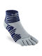 Injinji Ultra Run Techical Mini Running Socks Gray 1 Pair