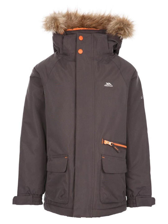 Kids' Casual Jacket Short with Hood Gray
