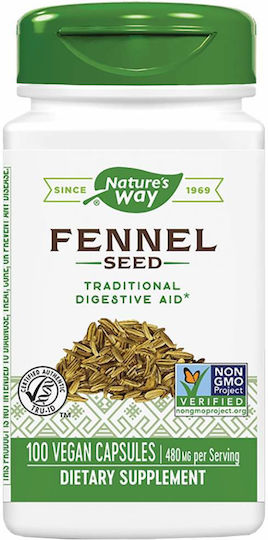 Nature's Way Fennel Seed 480мг 100 вегетариански капсули