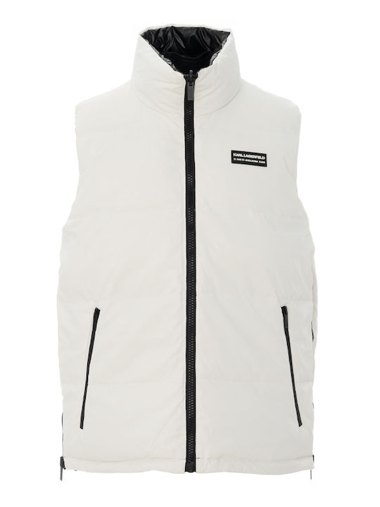 Karl Lagerfeld Men's Sleeveless Jacket White