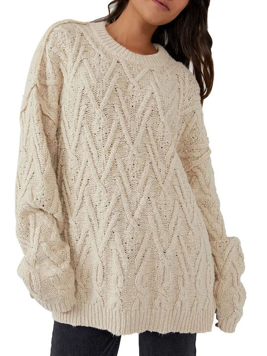 Sweater Free People Isla Cable Tunic OB1505582-1103 Women's Sweater Free People Isla Cable Tunic OB1505582-1103