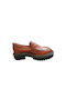 Mokassin Loafer Oxford kamelfarben