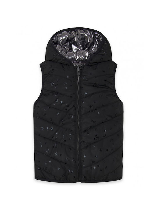 Sleeveless double-sided bebe jacket black-silver (22462420)