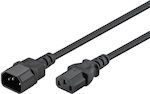 Goobay IEC C13 - IEC C14 Cable 2m Black (50081)