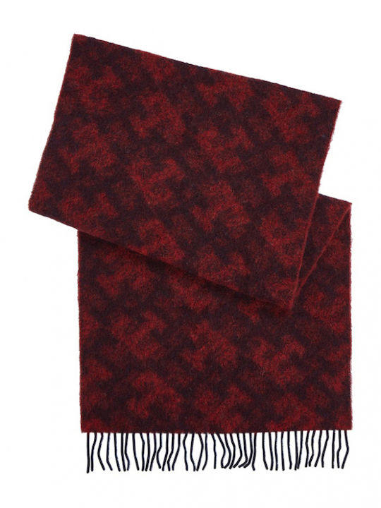 Tommy Hilfiger Women's Wool Scarf Burgundy