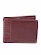 AN Leather Men's Wallet Classic Burgundy