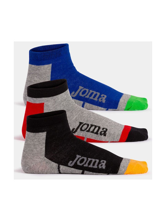 Joma Αθλητικές Κάλτσες Πολύχρωμες 3 Ζεύγη