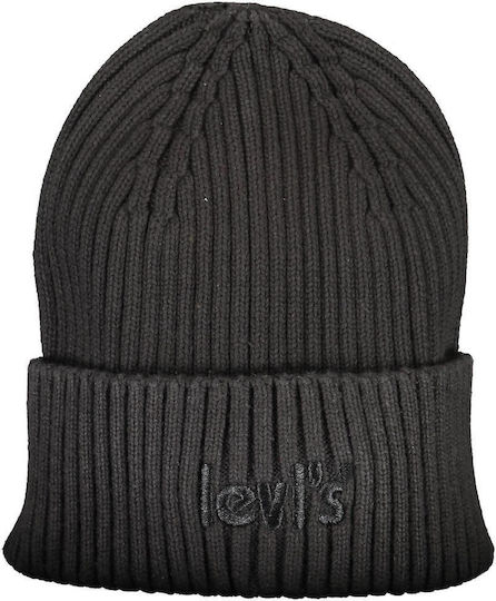 Beanie Männer Beanie mit Rippstrick in Schwarz Farbe 234279-0062