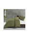 Zensation Bettbezug-Set Einzelbett mit Kissenbezug 140x220 Bamboo Green