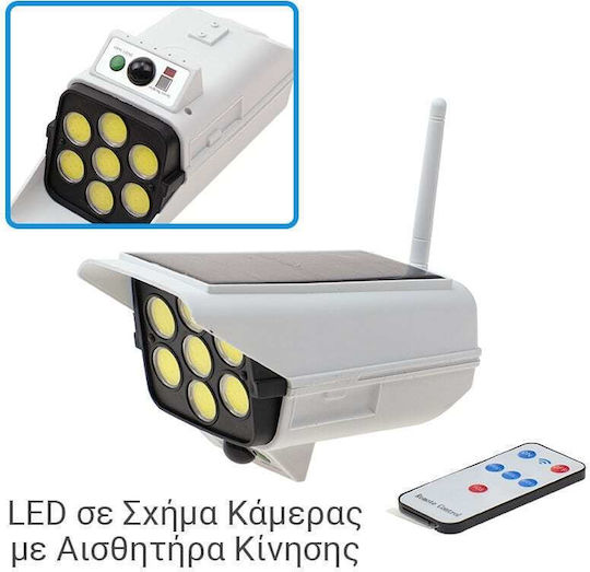 Dummy Überwachungskamera Solar mit LED-Beleuchtung
