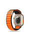 Tech-Protect Nylon Pro Armband Stoff Black / Orange (Apple Watch 42/44/45mm) THP1574