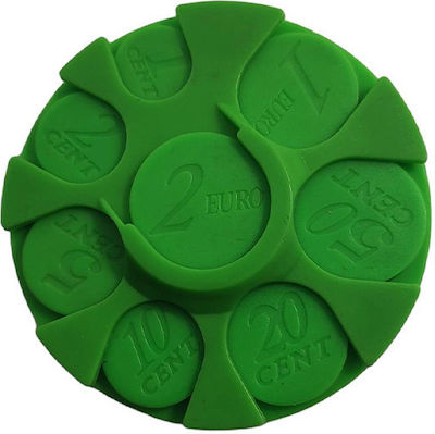 Plastică Suport portabil pentru monede cu 8 compartimente