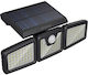 BlitzWolf Wall Mounted Solar Light 400lm Warm White 3000K with Motion Sensor and Photocell IP64