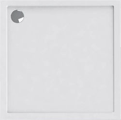 Karag Flat NFLAT-1 Quadratisch Acryl Dusche x80cm Weiß