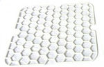 PVC Küchenspüle Tapete Quadratisch 28x28cm Weiß - For Home