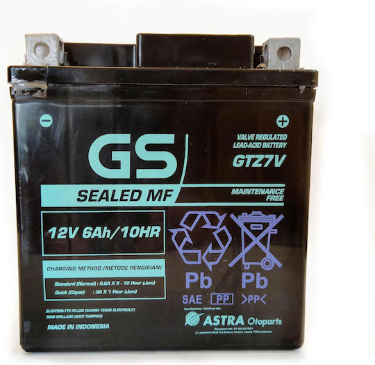 GS AGM Factory Activated Baterie Motocicleta YTZ7V cu Capacitatea 6Ah