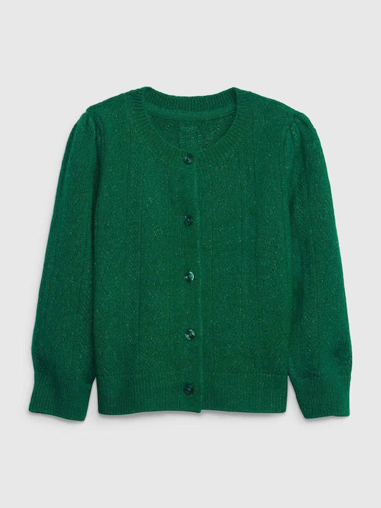 GAP Kids Cardigan Knitted Green