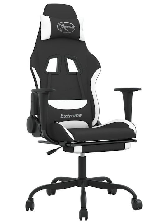 vidaXL 3143730 Fabric Gaming Chair with Footres...