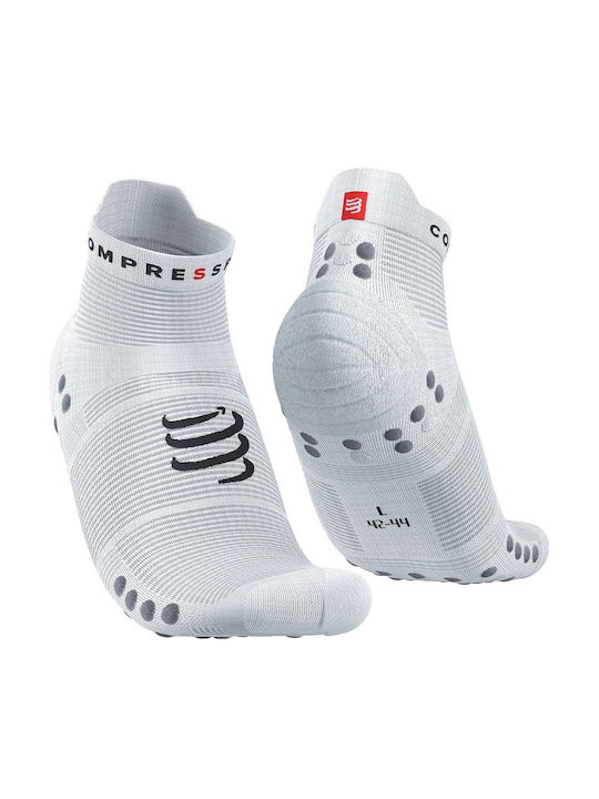 Compressport Pro Racing V4.0 Low 7510 Laufsocken Weiß 1 Paar