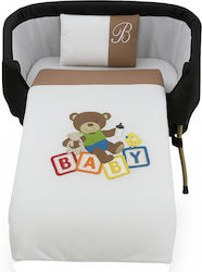 Beboulino Set Pentru Patut Bear Maro 3buc piese