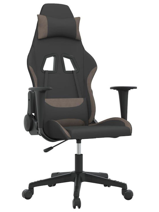 vidaXL 3143735 Υφασμάτινη Καρέκλα Gaming Μαύρο/...