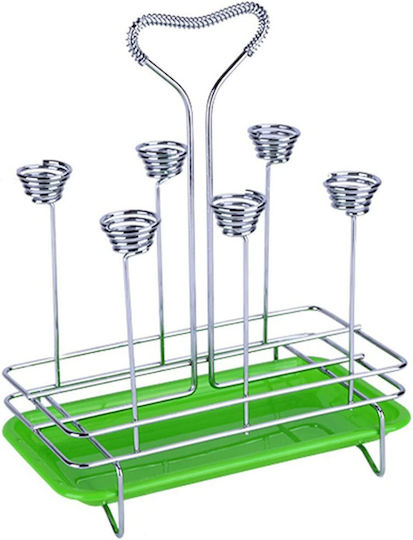 Sită Pentru Chiuvetă Metalică Verde 22.5x13x22.5cm