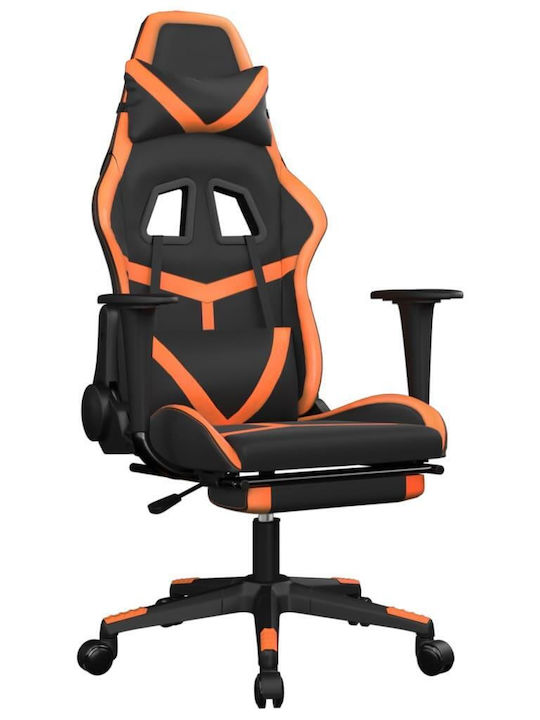 vidaXL 345440 Gaming Chair with Footrest Black ...