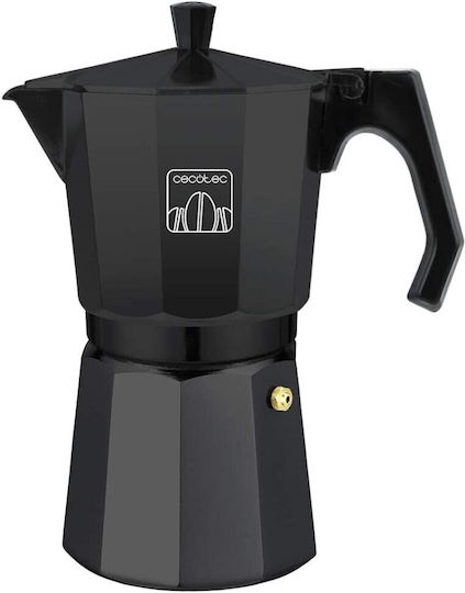 Cecotec Cumbia Mokclassic 600 Stovetop Espresso Pot 6 Cups Black