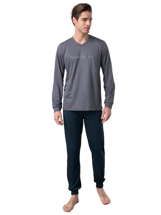 Vamp Men's Winter Pajamas Set Gray