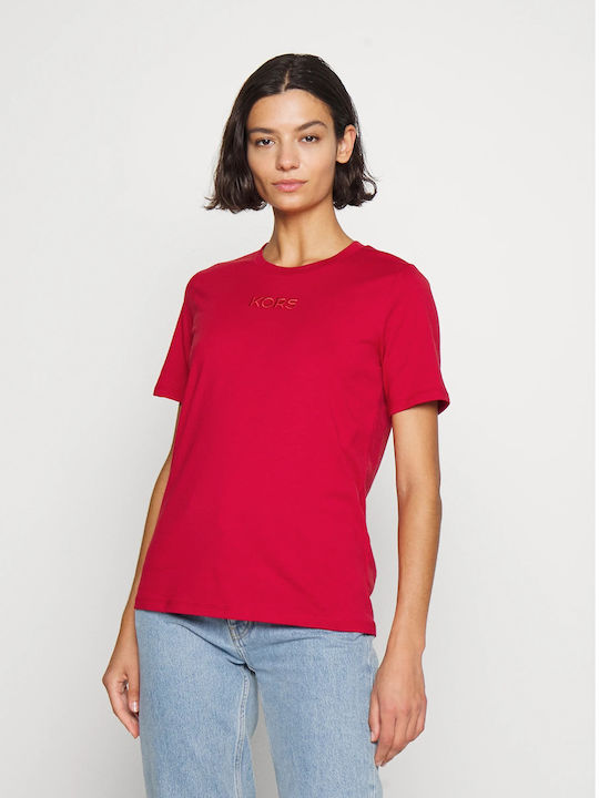 Michael Kors Damen T-Shirt Rot