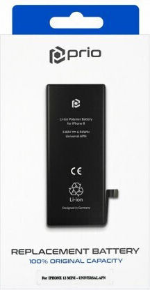 Prio with Chipset Kompatibler Ersatzakku für iPhone 12 mini