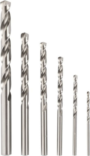 Kendo Set of 6 Drills HSS Titanium with Cylindrical Shank for Masonry